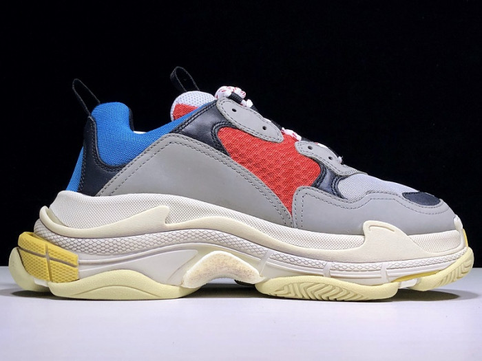 BLCG Triple S Grey Red Blue (2018 Reissue) 533883 W0902 4365 - CCSHOES