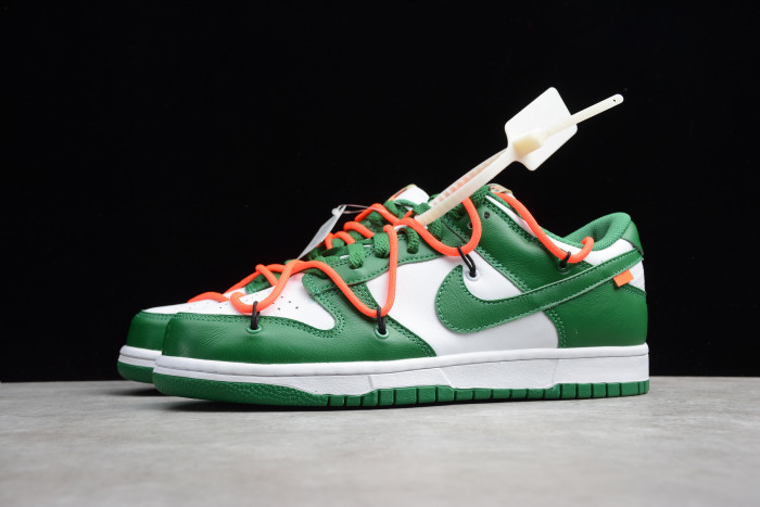 OFF-WHITE X Dunk Low "Pine Green" CT0856-100 - CCSHOES