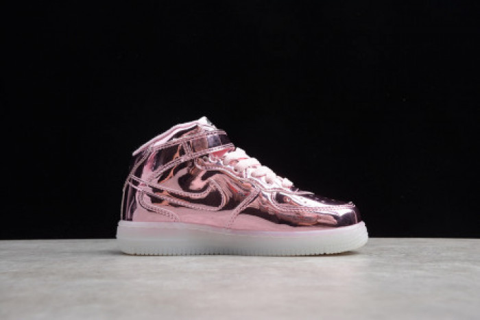 KIDS NIKE AIR FORCE 1 MID WB PINK ROSE 314197-8300 - CCSHOES