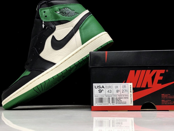 Air Jordan 1 High OG NRG Pine Green/Sail-Black 555088-302 - CCSHOES