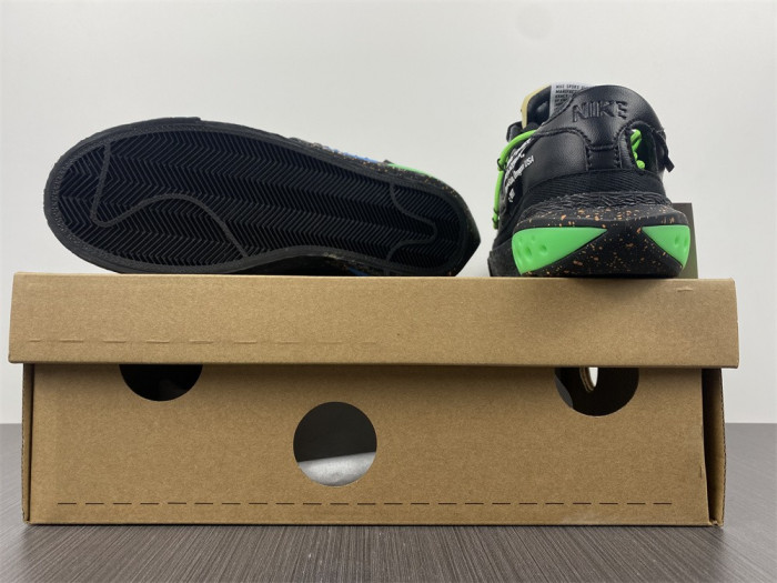 Off-White x Nike Blazer Low "Black / Green" DH7863-001 - CCSHOES