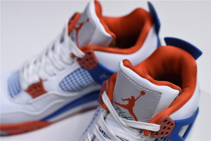 Air Jordan 4 White/Bright Crimson-Royal Blue 308497-171 - CCSHOES