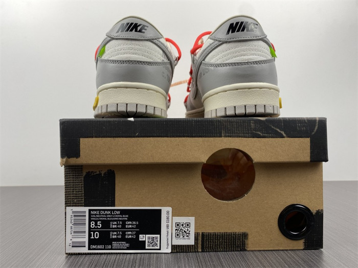 Off-White x Dunk Low 'Lot 06 of 50' DJ1602-110 - CCSHOES