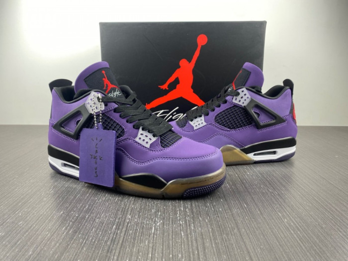 JORDAN 4 RETRO TRAVIS SCOTT PURPLE (FRIENDS AND FAMILY) 766296 LN4 - CCSHOES
