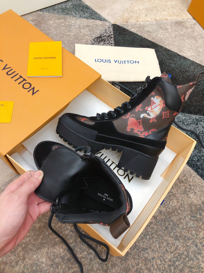 LOUS VUITON LAUREATE PLATFORM DESERT BOOT - CCSHOES