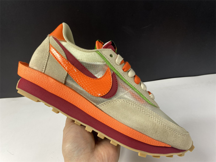 Nike LDWaffle CLOT sacai Net Orange Blaze DH1347-100 - CCSHOES