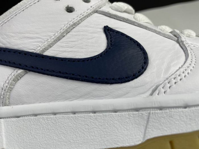Nike SB Dunk Low Orange Label White Navy CZ2249-100 - CCSHOES