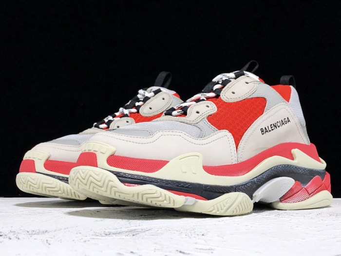 BLCG Triple S Red Grey White 536737 W09OH 6495 - CCSHOES