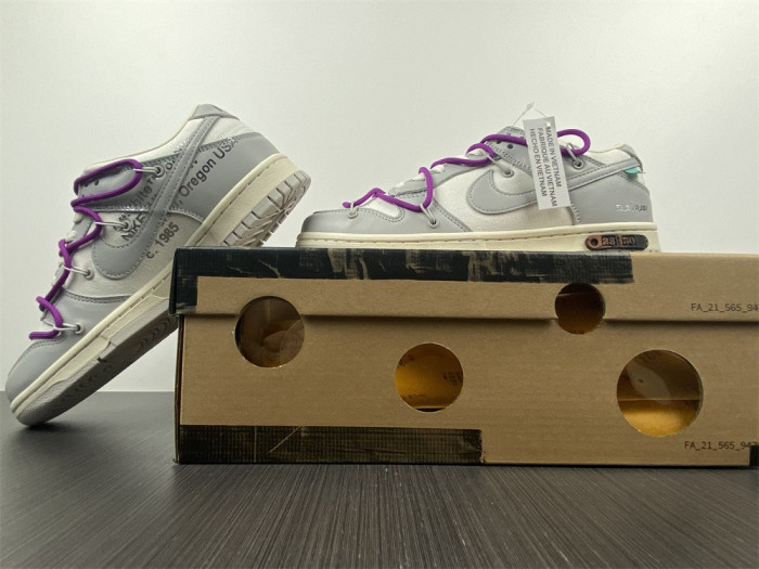 Nike Dunk Low Off-White Lot 28 DM1602-111 - CCSHOES