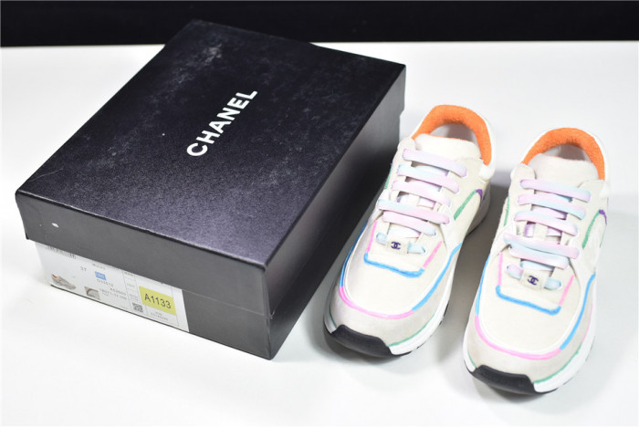 CHNE1 Leather Low Top Sneakers - CCSHOES