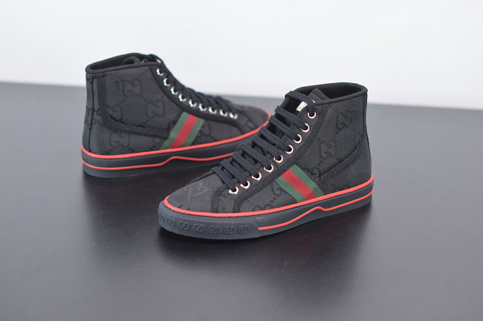 GUCC Tennis 1977 Print Sneaker BLACK 553385 DOPEO 1977 - CCSHOES