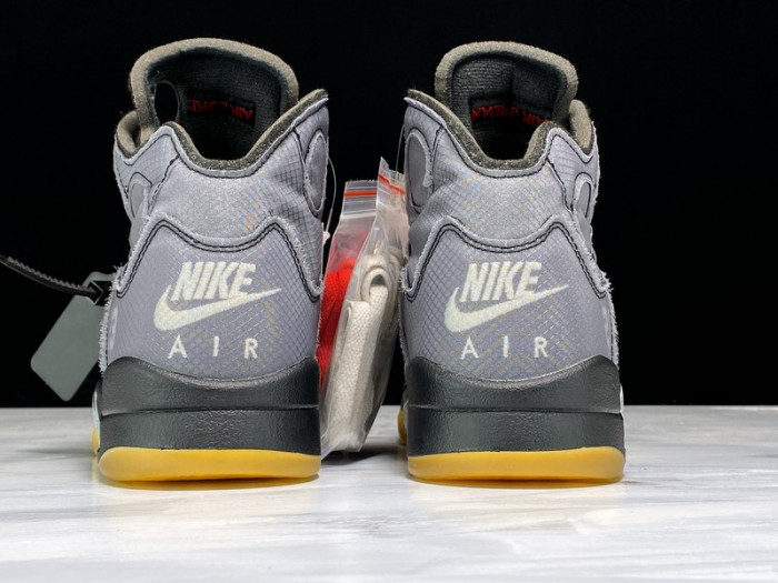 Off-White x Air Jordan 5 Black CT8480-001 - CCSHOES
