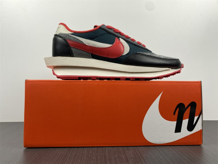 sacai x Undercover x LDWaffle 'Midnight Spruce University Red' DJ4877-300 - CCSHOES