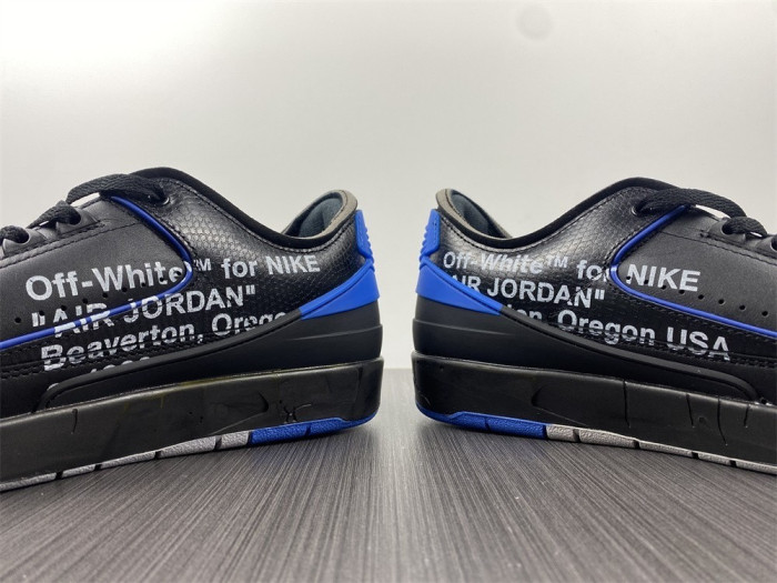 Jordan 2 Retro Low SP Off-White Black Blue DJ4375-004 - CCSHOES