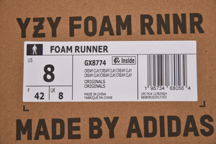 Adidas Yeezy Foam RNNR MX Cream Clay GX8774 - CCSHOES