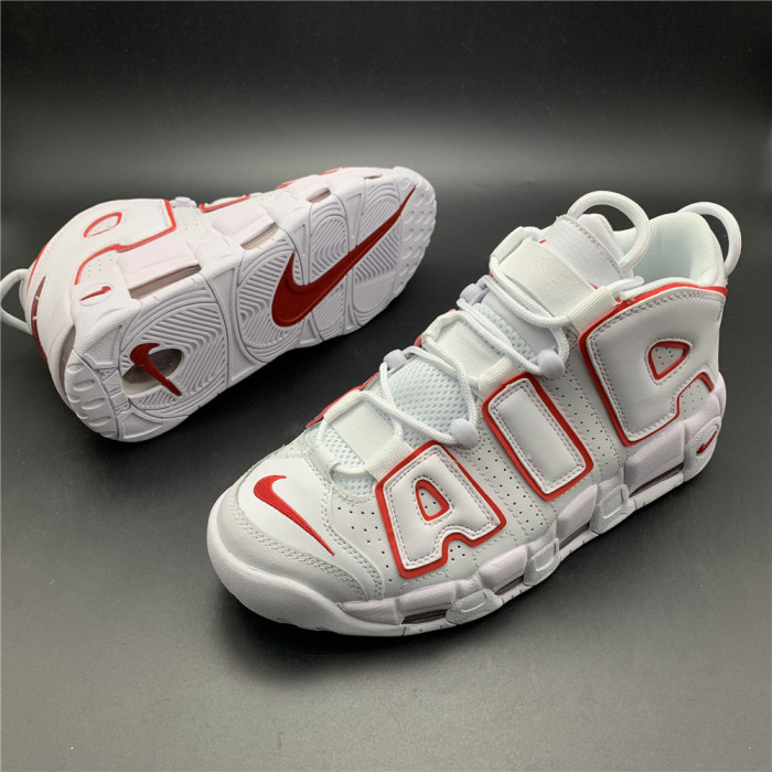 Nike Air More Uptempo White Varsity Red Outline 415082-108 - CCSHOES