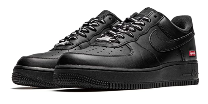 NIKE AIR FORCE 1 LOW SUPREME BLACK - CCSHOES