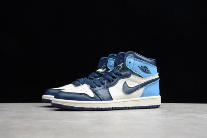 KIDS AIR JORDAN 1 OBSIDIAN UNIVERSITY BLUE (555088-140) - CCSHOES
