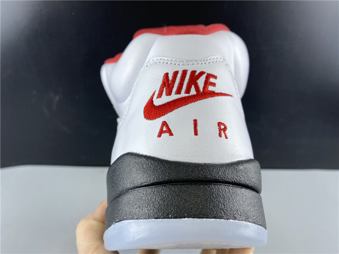 Air Jordan 5 Retro Fire Red Silver Tongue (2020) DA1911-102 - CCSHOES