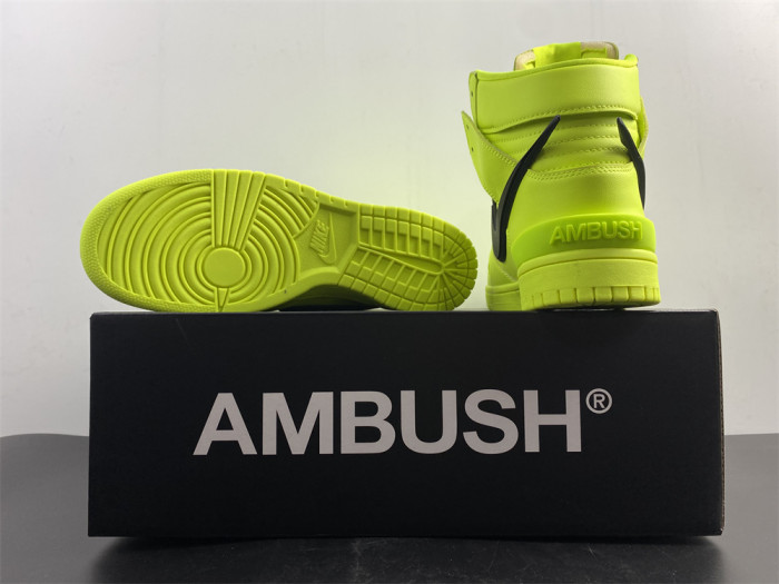 Nike Dunk High AMBUSH Flash Lime CU7544-300 - CCSHOES