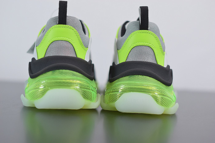 BLCG SNEAKER TRIPLE.S.GOMMA GREY WHITE GREEN 541624 W2FR1 8297 - CCSHOES