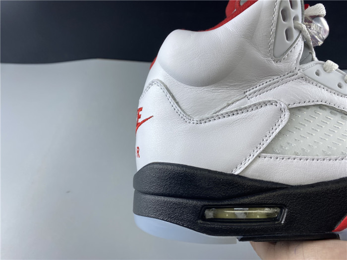 Air Jordan 5 Retro Fire Red Silver Tongue (2020) DA1911-102 - CCSHOES