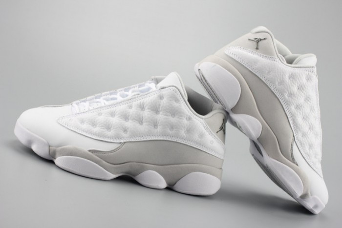 Air Jordan 13 Low“Pure Money” white mens 310810-100 - CCSHOES