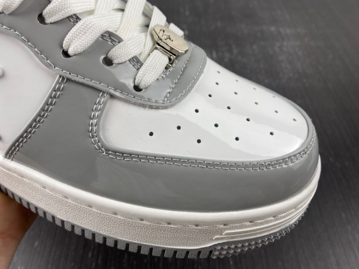 A Bathing Ape Bape Sta white and grey - CCSHOES