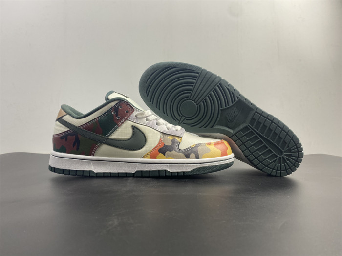 Nike Dunk Low SE Sail Multi-Camo DH0957-100 - CCSHOES