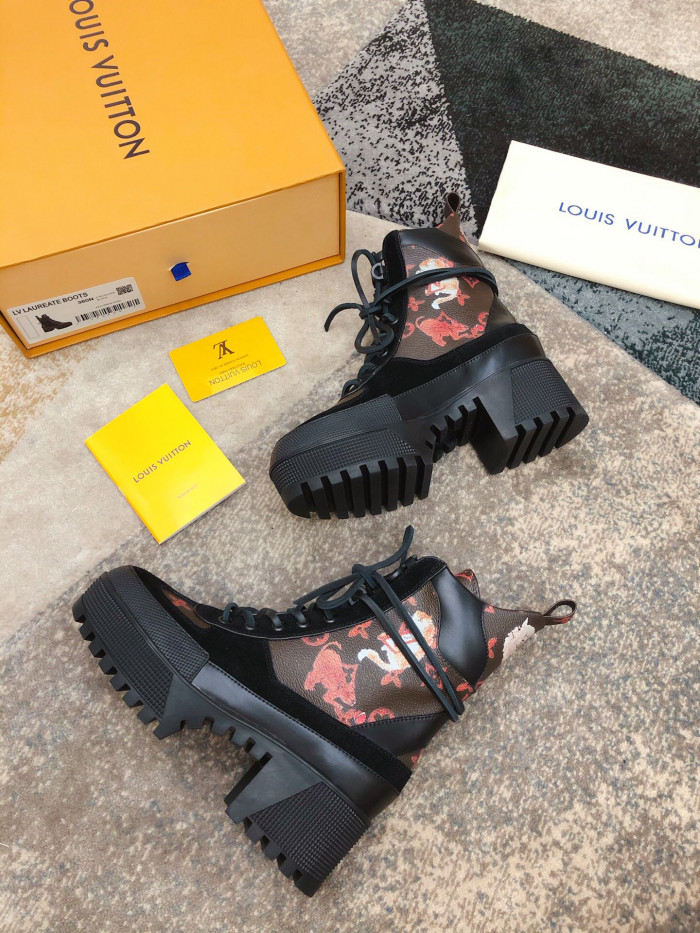 LOUS VUITON LAUREATE PLATFORM DESERT BOOT - CCSHOES