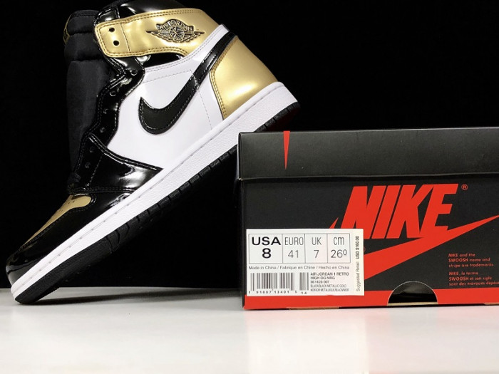 Air Jordan 1 Retro High Glod Toe 861428-007 - CCSHOES