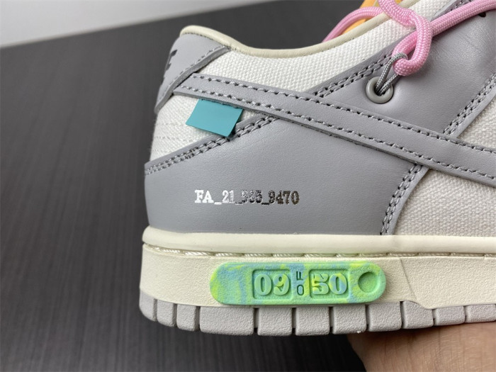 Nike Dunk Low Off-White Lot 9 DM1602-109 - CCSHOES