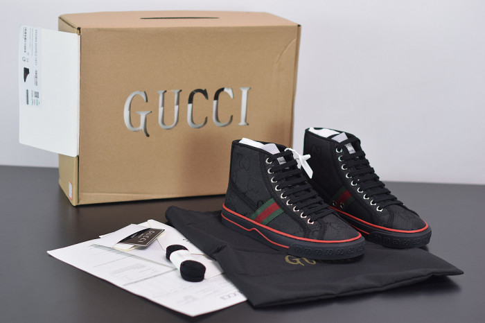 GUCC Tennis 1977 Print Sneaker BLACK 553385 DOPEO 1977 - CCSHOES