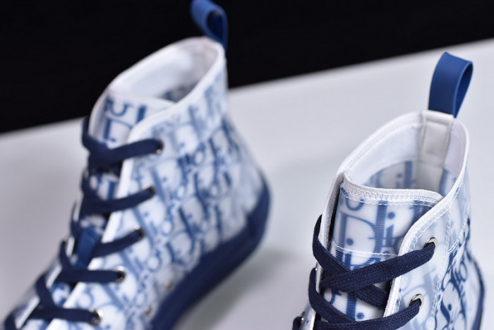 DR B23 High Top Oblique Sneaker Blue - CCSHOES