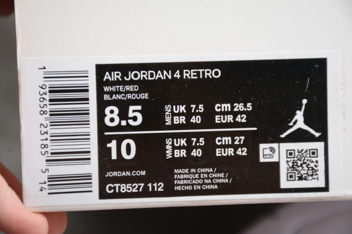 Air Jordan 4 “Red Metallic” CT8527-112 - CCSHOES