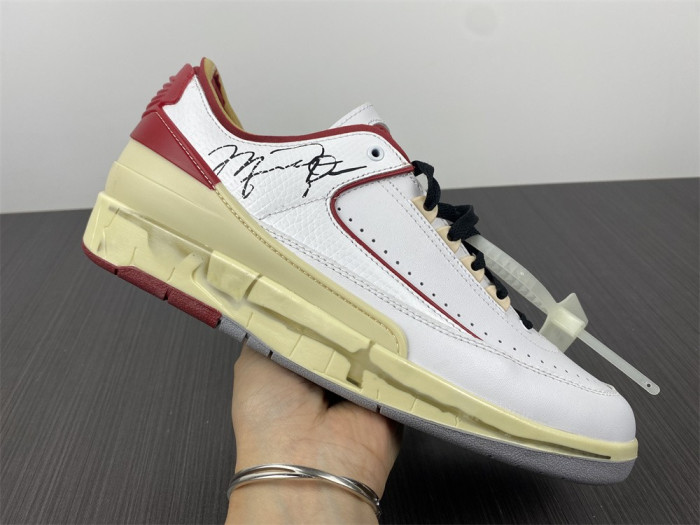 Jordan 2 Retro Low SP Off-White White Red DJ4375-106 - CCSHOES