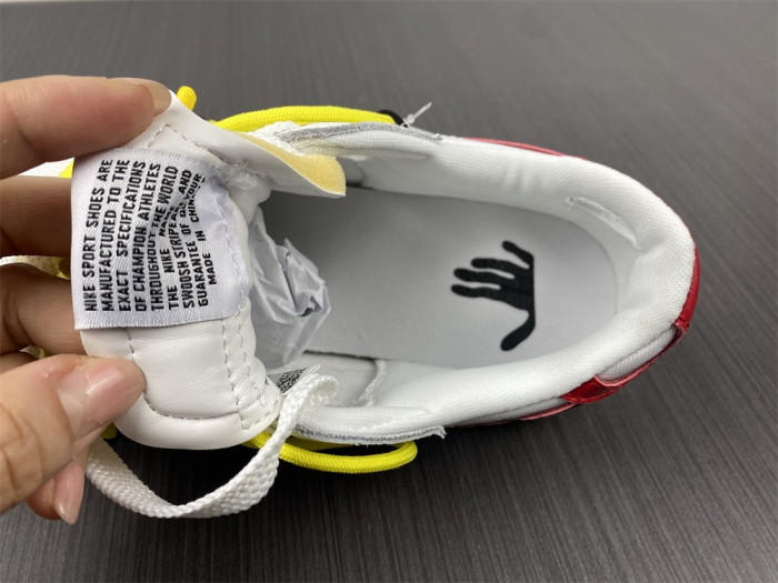 Off-White x Nike Blazer Low "White/University Red" DH7863-100 - CCSHOES