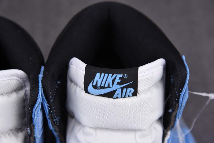 AIR JORDAN 1 RETRO HIGH WHITE UNIVERSITY BLUE BLACK 555088-134 - CCSHOES
