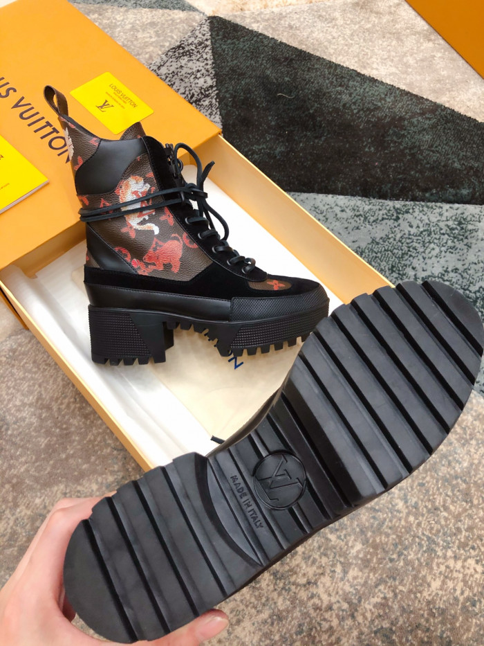 LOUS VUITON LAUREATE PLATFORM DESERT BOOT - CCSHOES