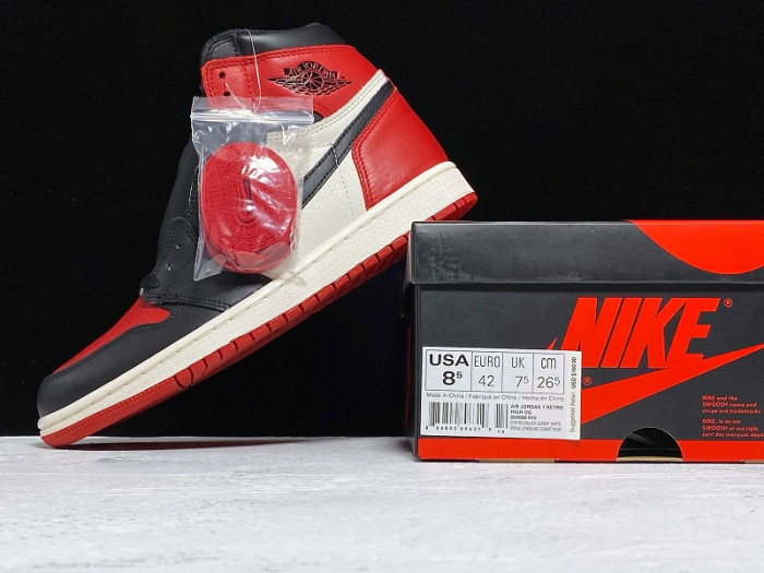 Air Jordan 1 Retro High OG Bred Toe 555088-610 - CCSHOES