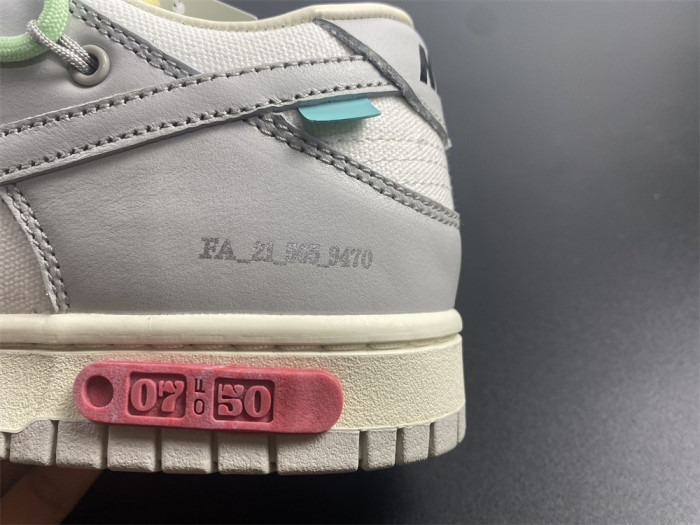 Off-White x Dunk Low 'Lot 07 of 50' DM1602-108 - CCSHOES