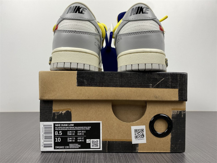 Nike Dunk Low Off-White Lot 27 DM1602-120 - CCSHOES