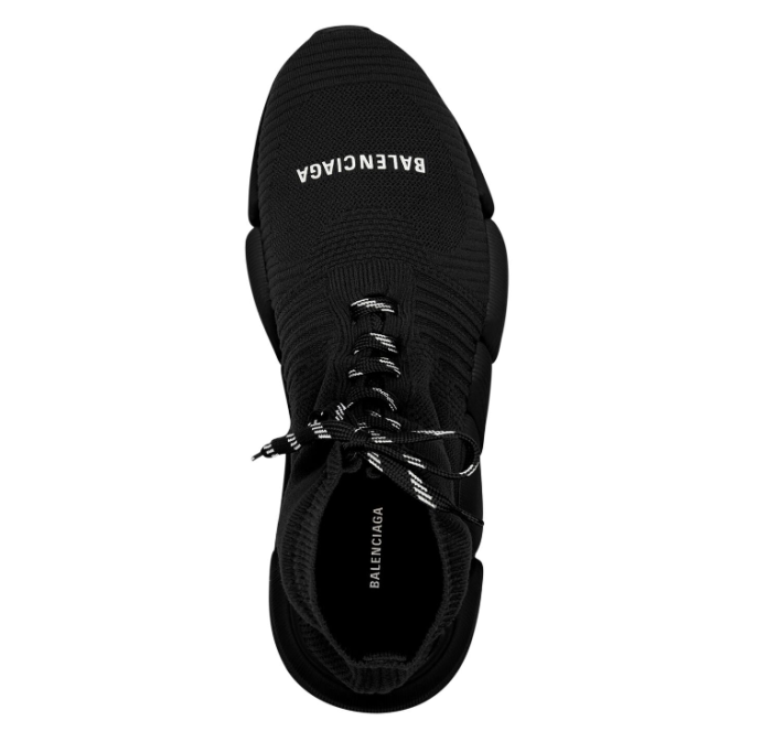 BLCG SPEED 2.0 LACE-UP RECYCLED KNIT SNEAKER IN BLACK - CCSHOES