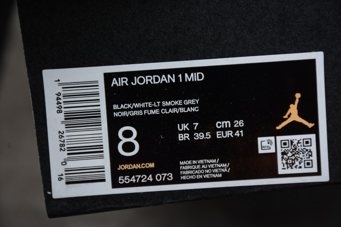 AIR Jordan 1 Mid White Shadow 554724-073 - CCSHOES