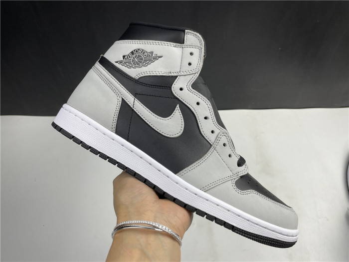Air Jordan 1 Retro High Black White Light Smoke Grey 555088-035 - CCSHOES