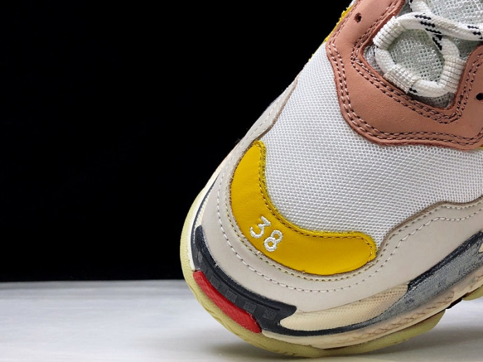 BLCG Triple S Cream Yellow Red 524038 W09O5 9035 - CCSHOES