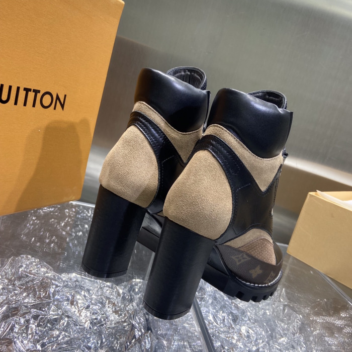 LOUS VUITON BROWN STAR TRAIL ANKLE BOOTS - CCSHOES