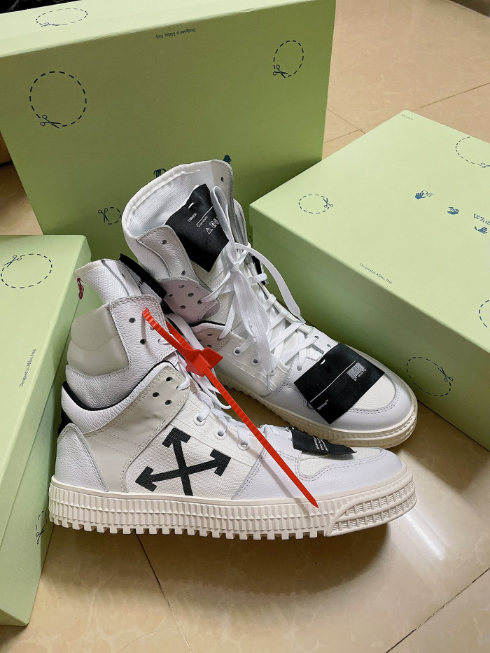 OFF-WHITE HIGH TOP SNEAKER - CCSHOES