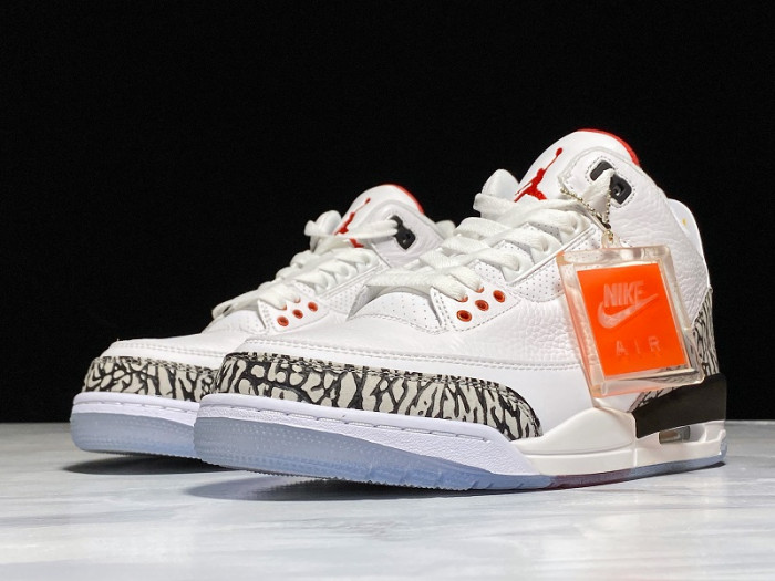 Air Jordan 3 Retro NRG "FREE THROW LINE" white mens 923096-101 - CCSHOES