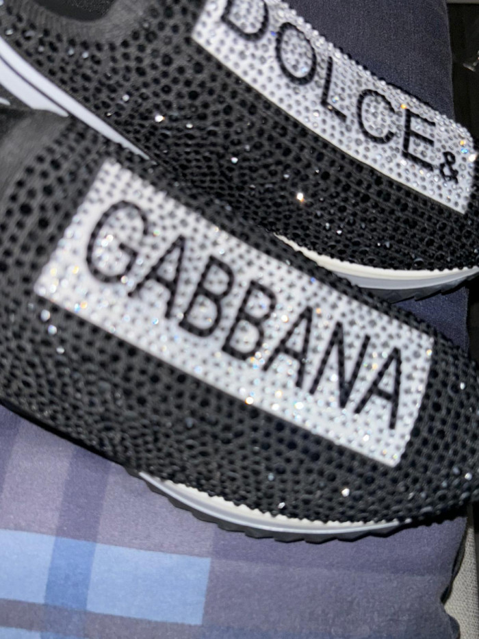 Dolce & Gabbana Sorrento rhinestone-embellished sneakers - Black - CCSHOES